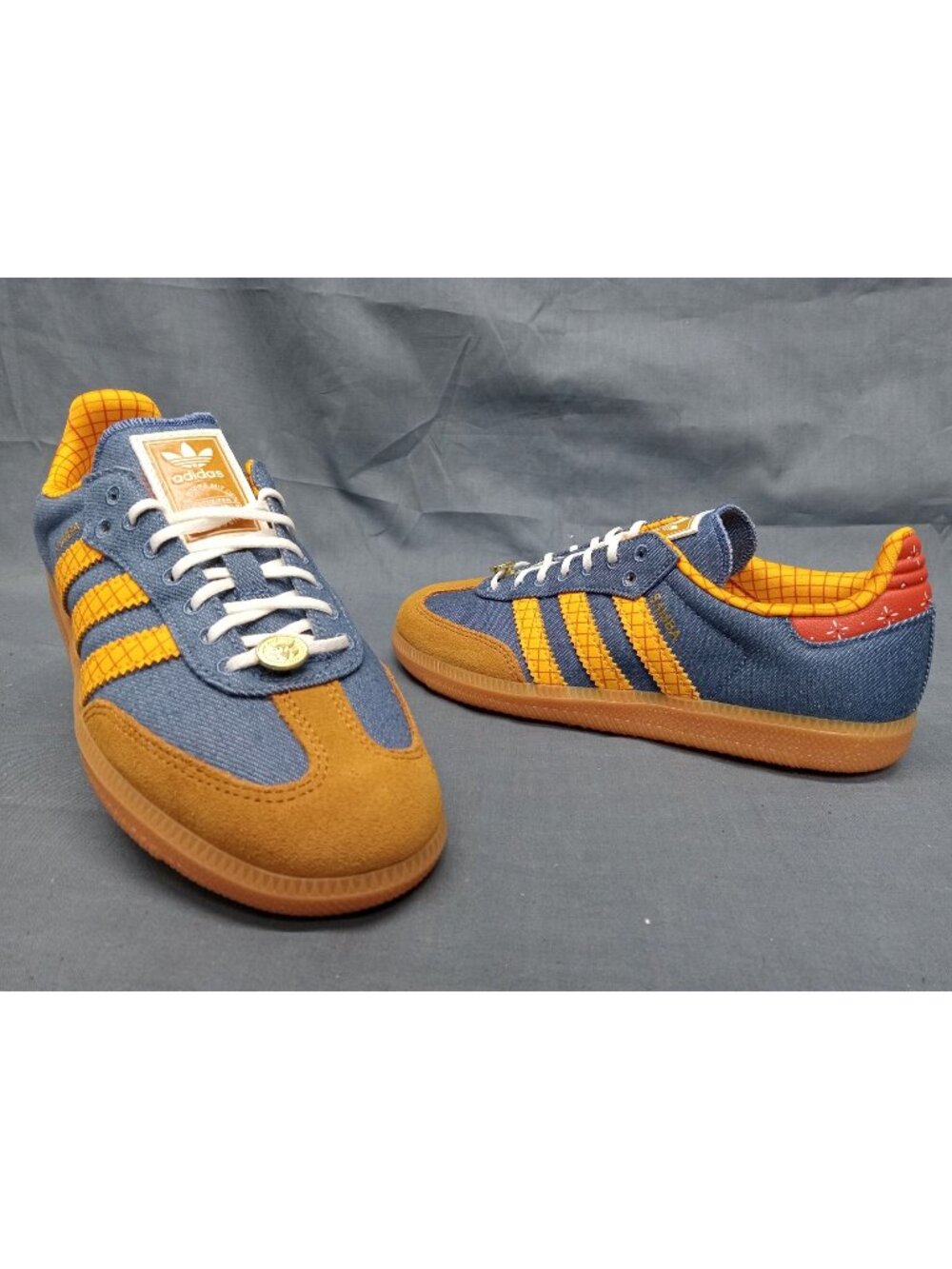 Adidas Samba OG J Toy Story Blue Yellow White LA3985 Boys Size 4 NEW NO BOX!